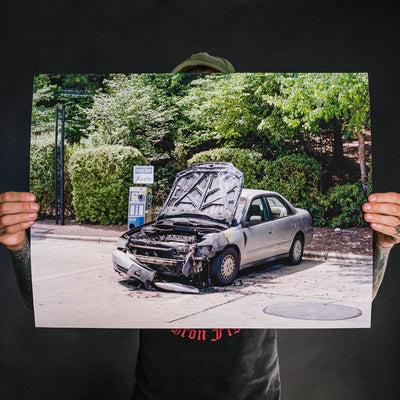 Reid Haithcock "Continual Disaster: Car Fire" Giclee Print