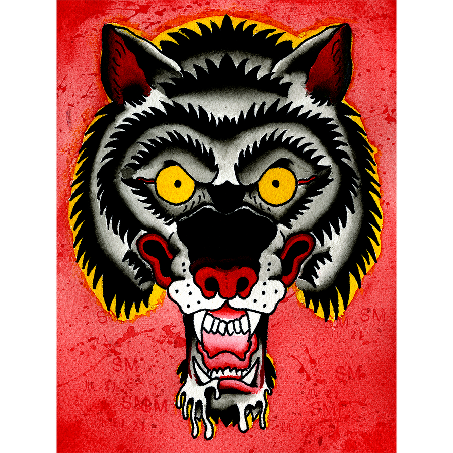 Sean Martin "Hungry Wolf" Giclee Print