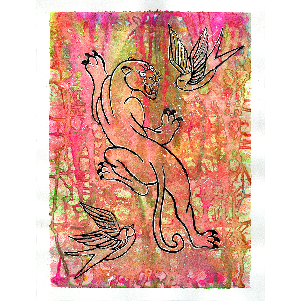 Sean Martin "Panther" Original Painting