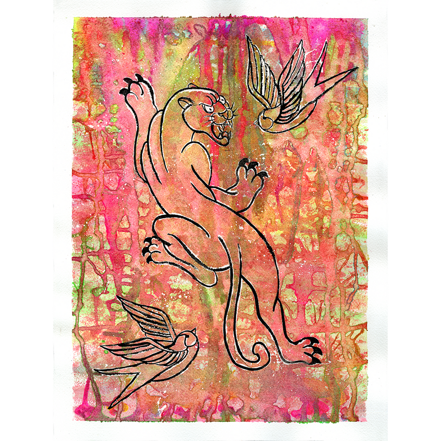 Sean Martin "Panther" Original Painting