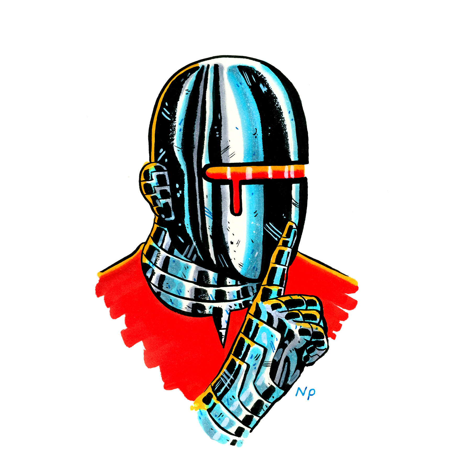 Nick Pyle "SHHH" Giclee Print