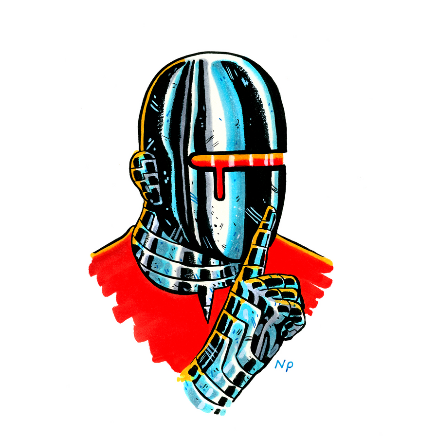 Nick Pyle "SHHH" Giclee Print