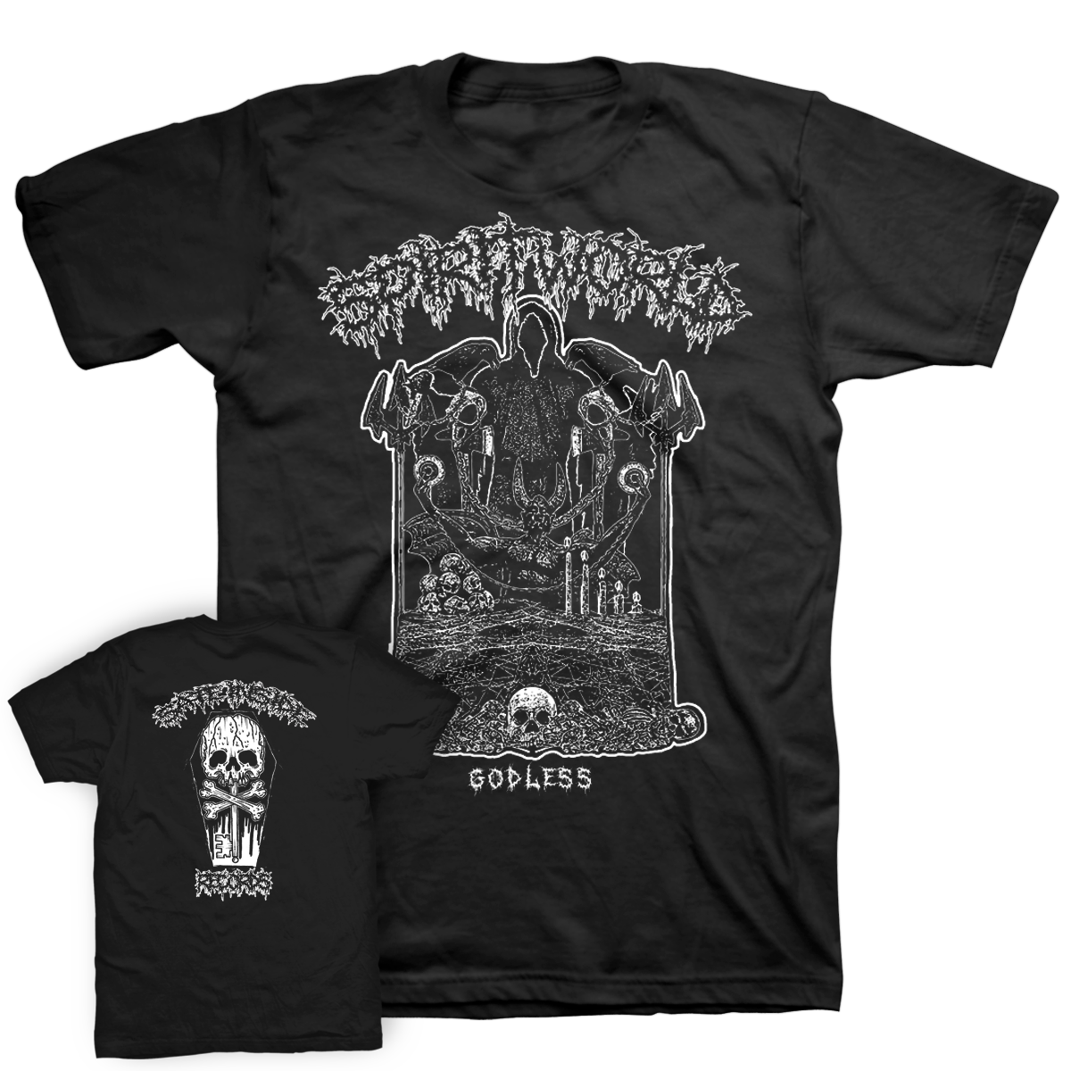 Spiritworld "Godless" Black T-Shirt