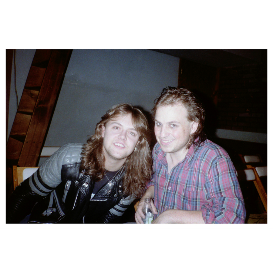 Harald Oimoen "Lars Ulrich & Bobcat Goldthwait: SF, CA (1985)" Giclee Print