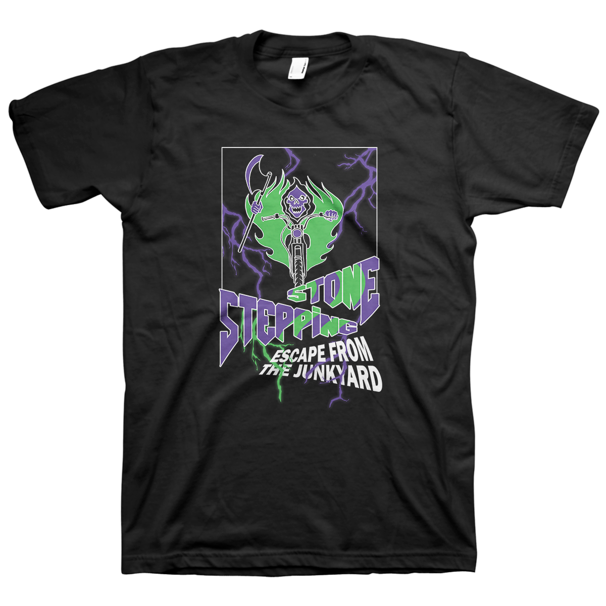 Stepping Stone "Escape From The Junkyard" Black T-Shirt