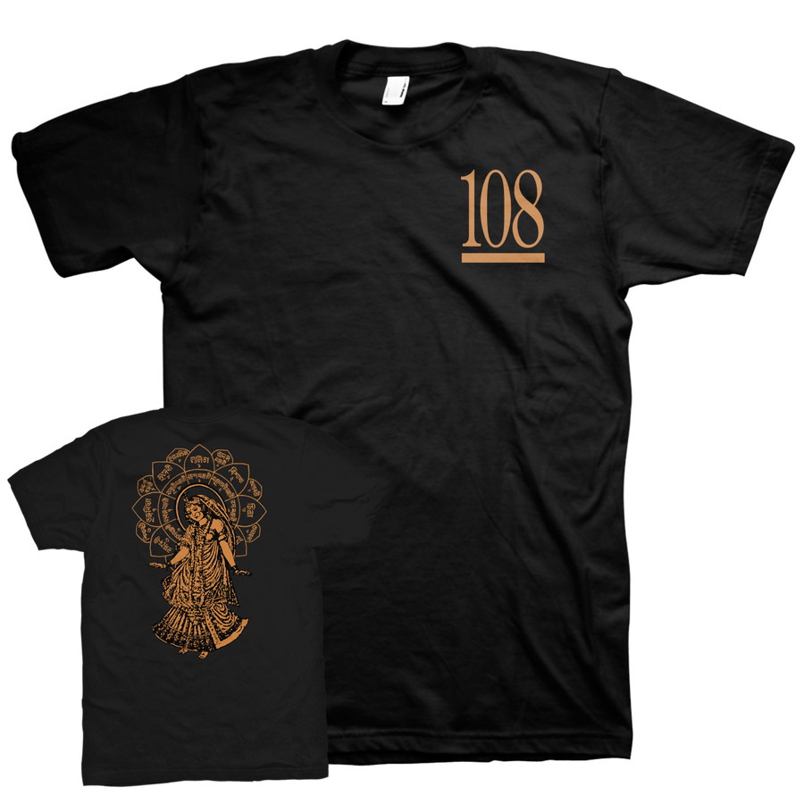 108 "Radha" Black T-Shirt