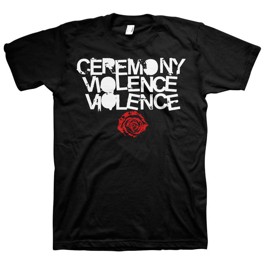 Ceremony "Violence Violence" Black T-Shirt