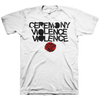 Ceremony "Violence Violence" White T-Shirt