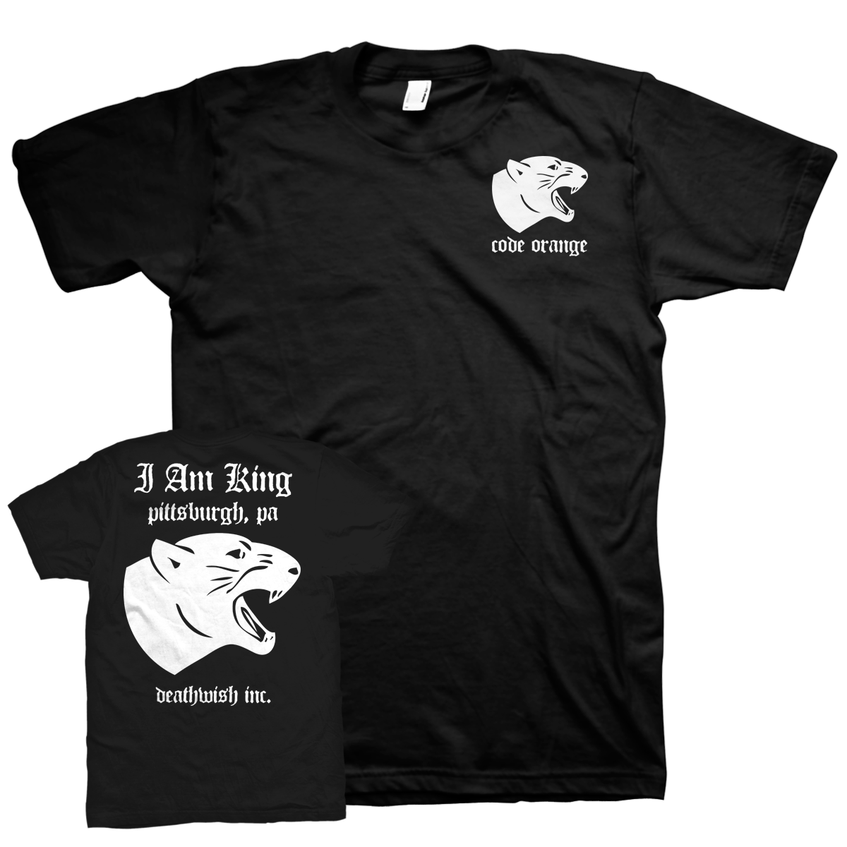 Code Orange "Panther" Black T-Shirt