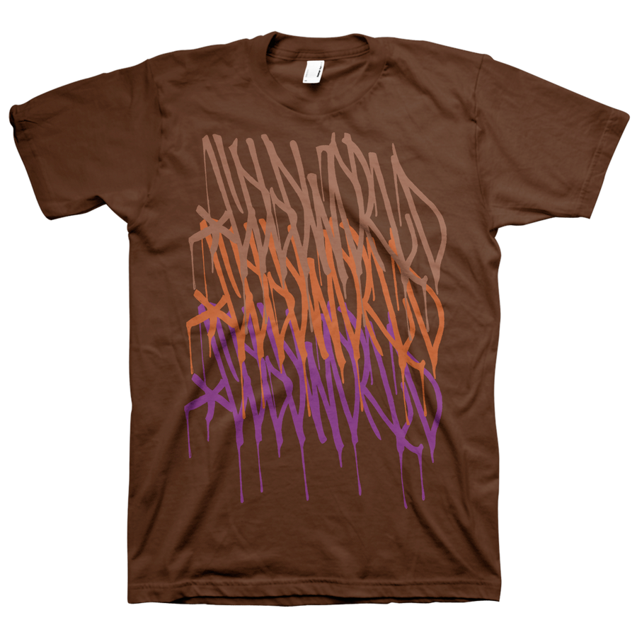 Cold World "Logo Repeat" Brown T-Shirt