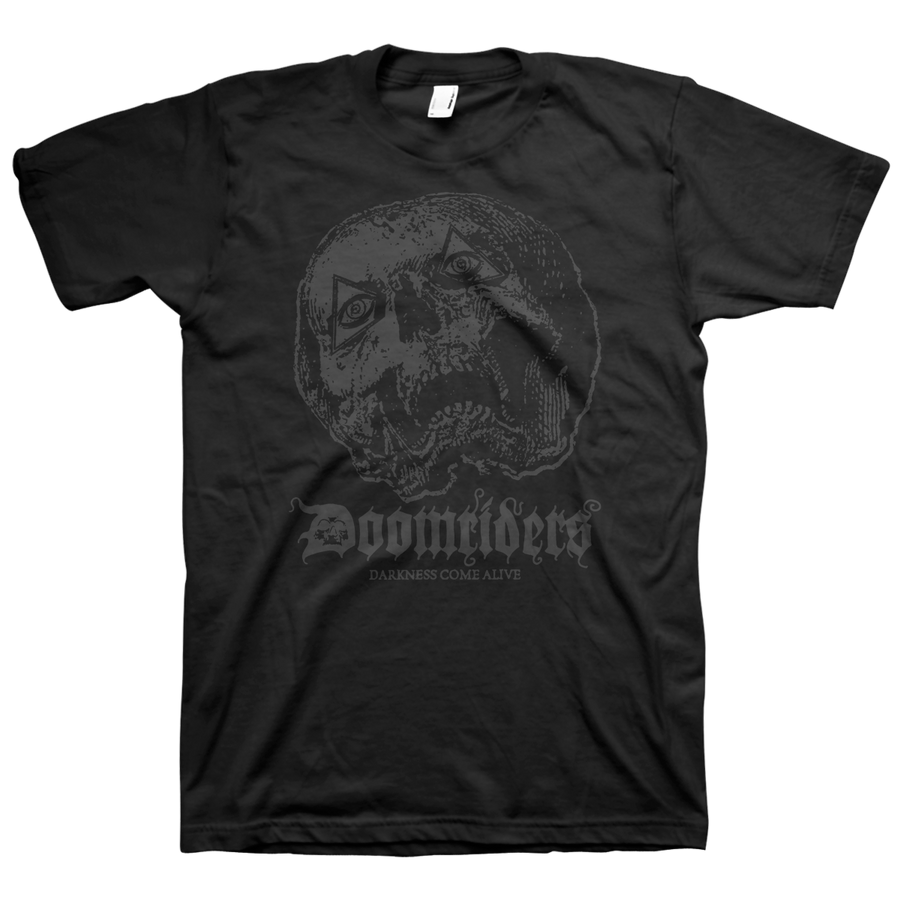Doomriders "Darkness Come Alive" Black On Black T-Shirt