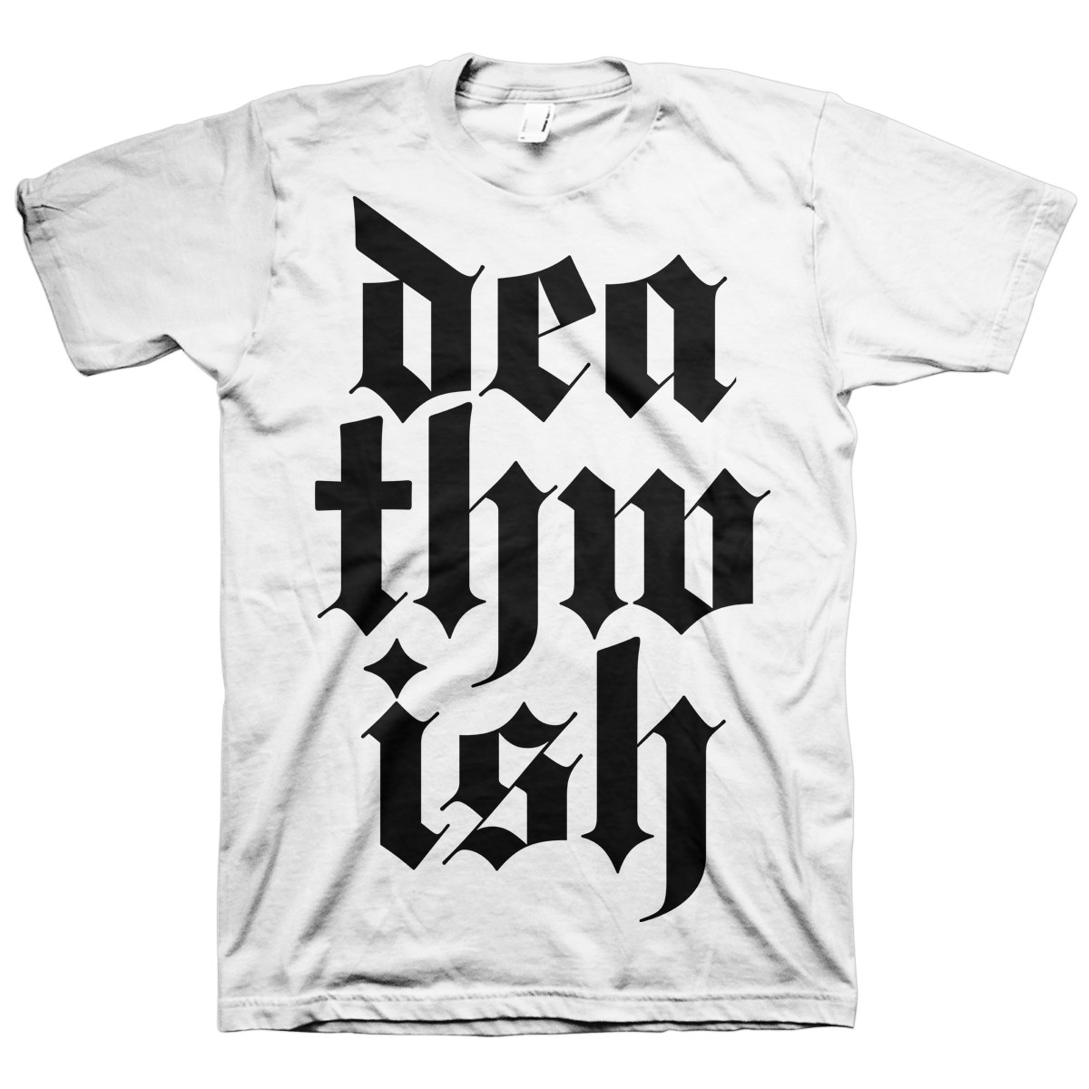 Deathwish "Stacked Logo" White T-Shirt