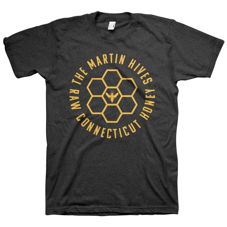The Martin Hives Honey Co. "Raw CT Honey" Charcoal T-Shirt
