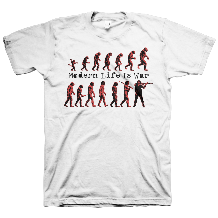 Modern Life Is War "Evolution" White T-Shirt