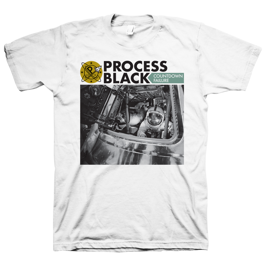 Process Black "Countdown Failure" White T-Shirt
