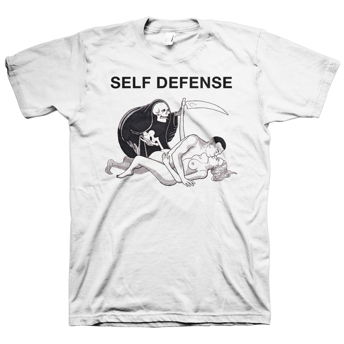 Self Defense Family "Rigormortis" White T-Shirt