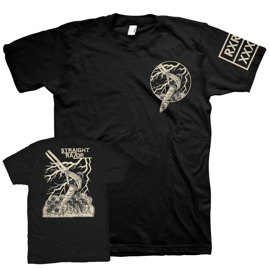 Straight Razor "Decapitation" Black T-Shirt