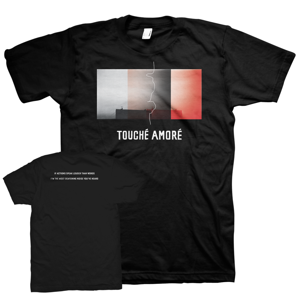 Touche Amore "Actions Speak Louder" Black T-Shirt