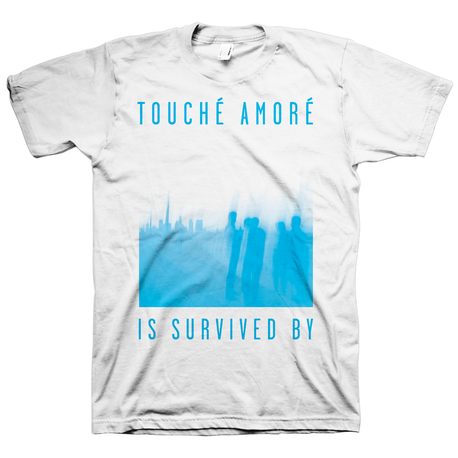 Touche Amore "Is Survived By" White T-Shirt