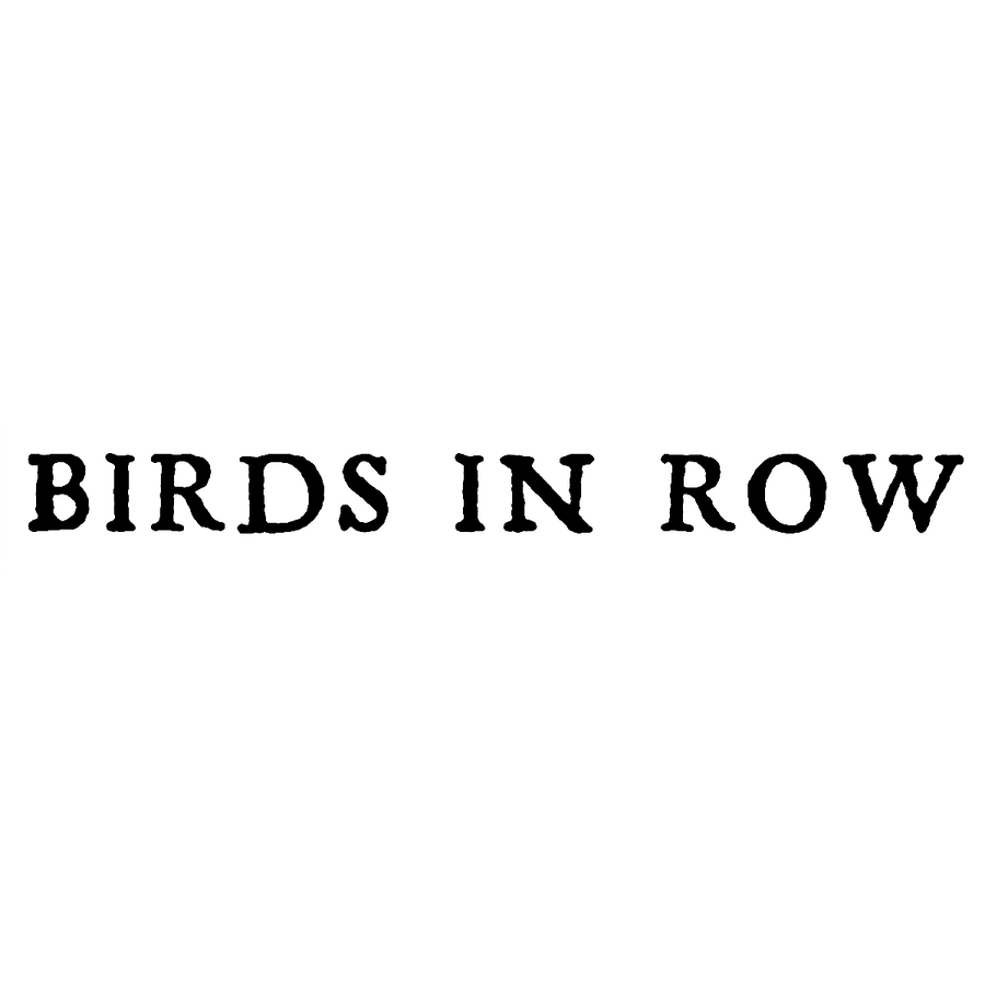 Birds In Row "Logo" Sticker