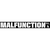 Malfunction "Giant Logo: Black" Sticker