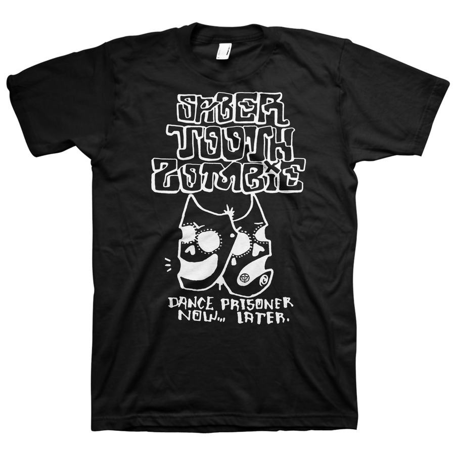 Sabertooth Zombie "Drama" Black T-Shirt