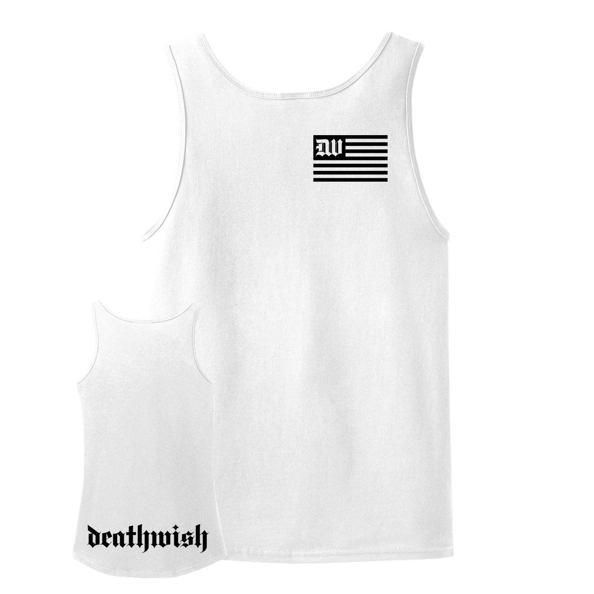 Deathwish "Flag" White Tank Top