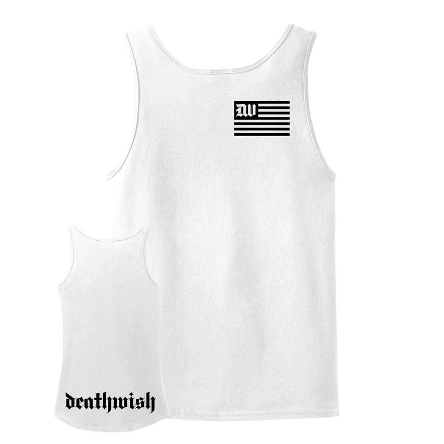 Deathwish "Flag" White Tank Top