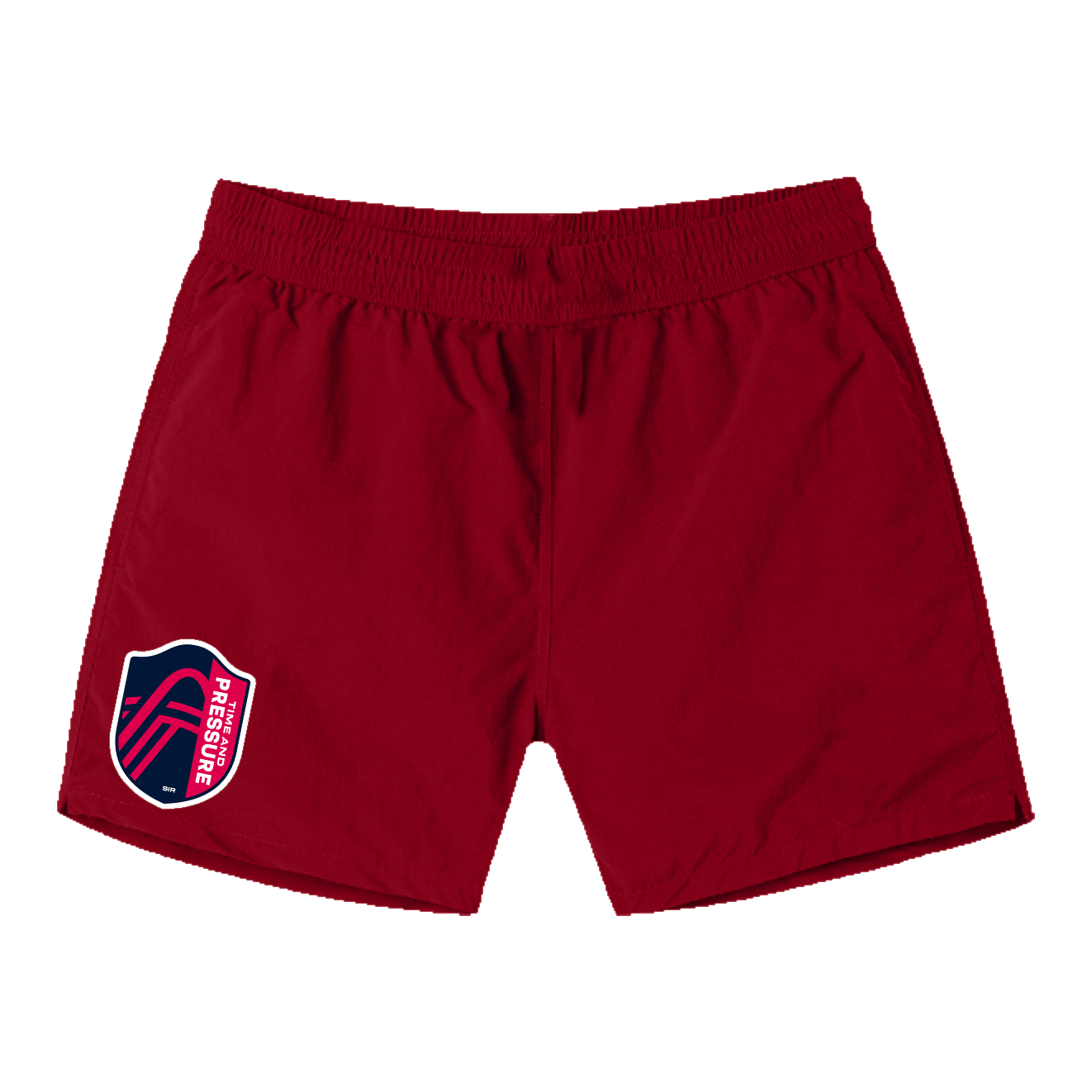 Time and Pressure "Soccer" Red Shorts