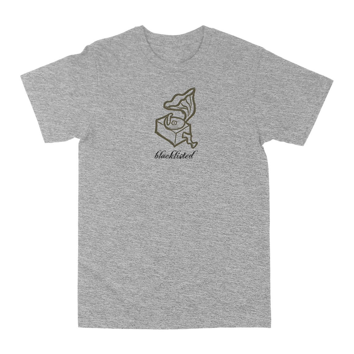 Blacklisted “No One: Phonograph” Heather Grey T-Shirt