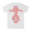 Blacklisted “No One: Girl” White T-Shirt