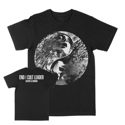 END / Cult Leader "Gather & Mourn: White" Black T-Shirt