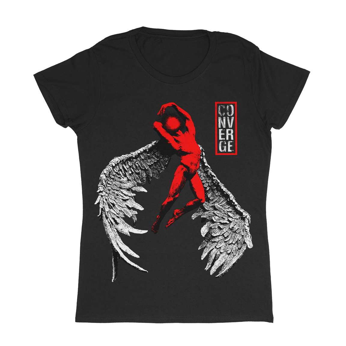 Converge "Fallen Angel" Women's Dark Grey T-Shirt