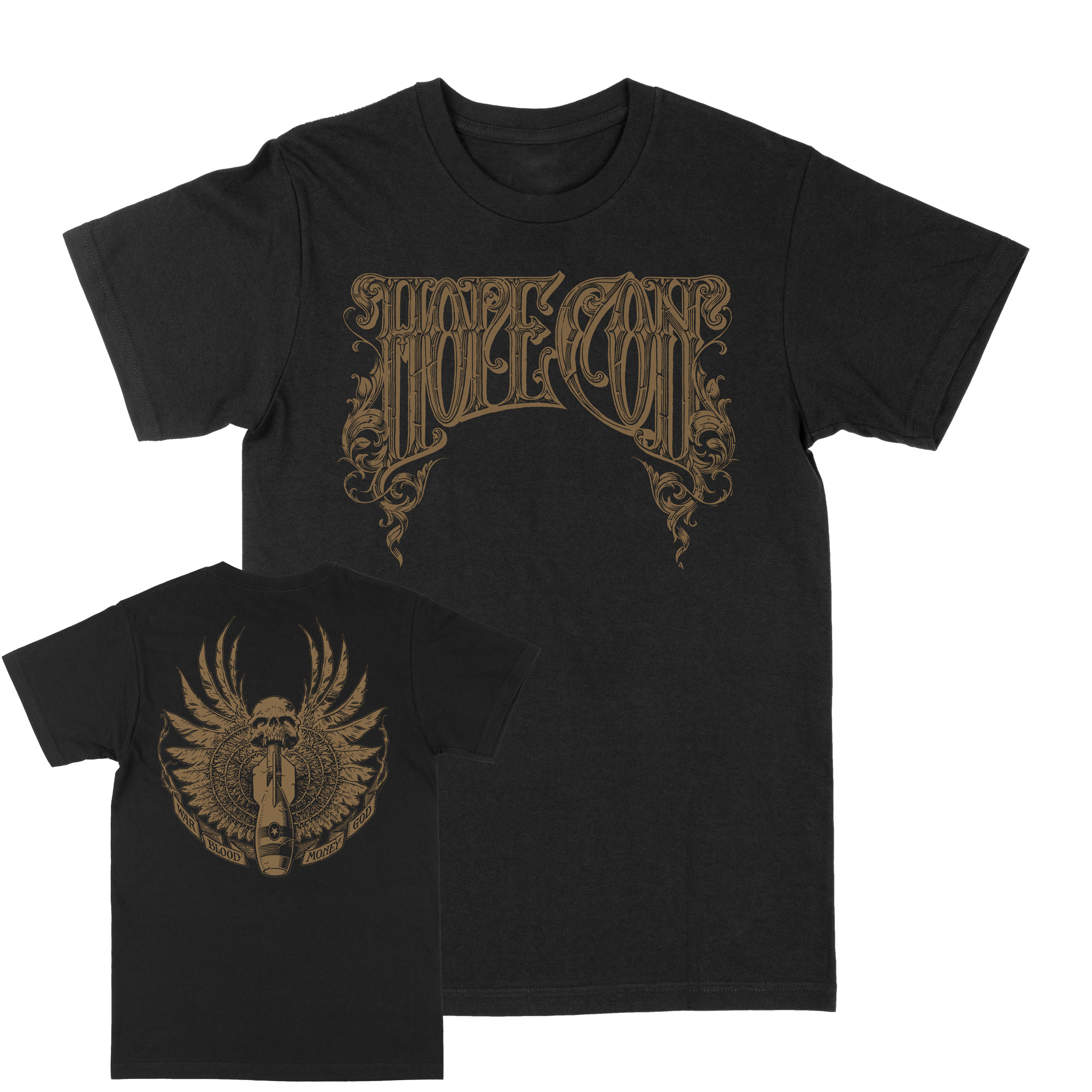 The Hope Conspiracy "Crest: Gold" Black T-Shirt