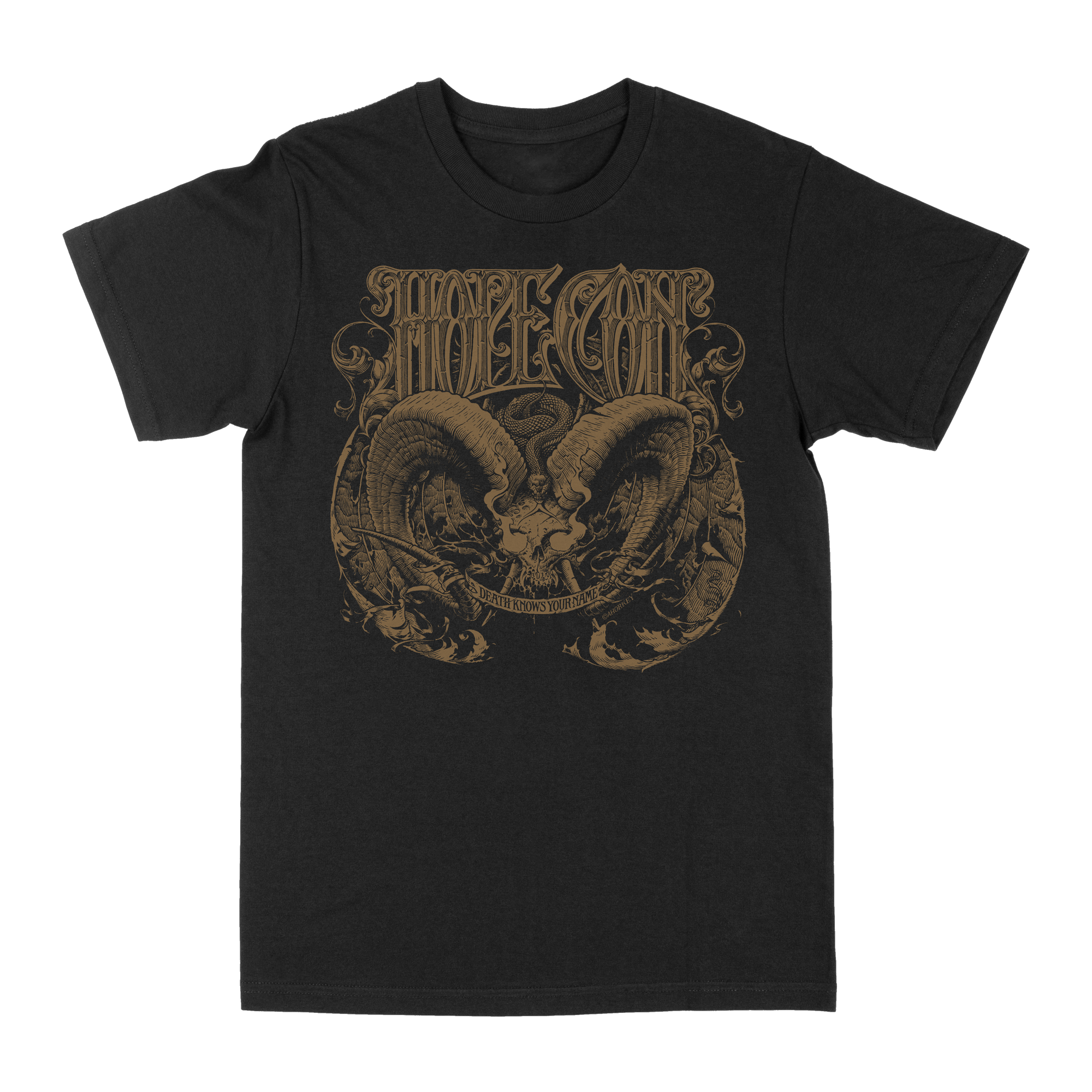 The Hope Conspiracy "Death Knows Your Name: Gold" Black T-Shirt