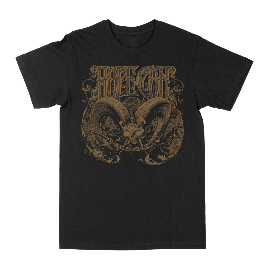 The Hope Conspiracy "Death Knows Your Name: Gold" Black T-Shirt