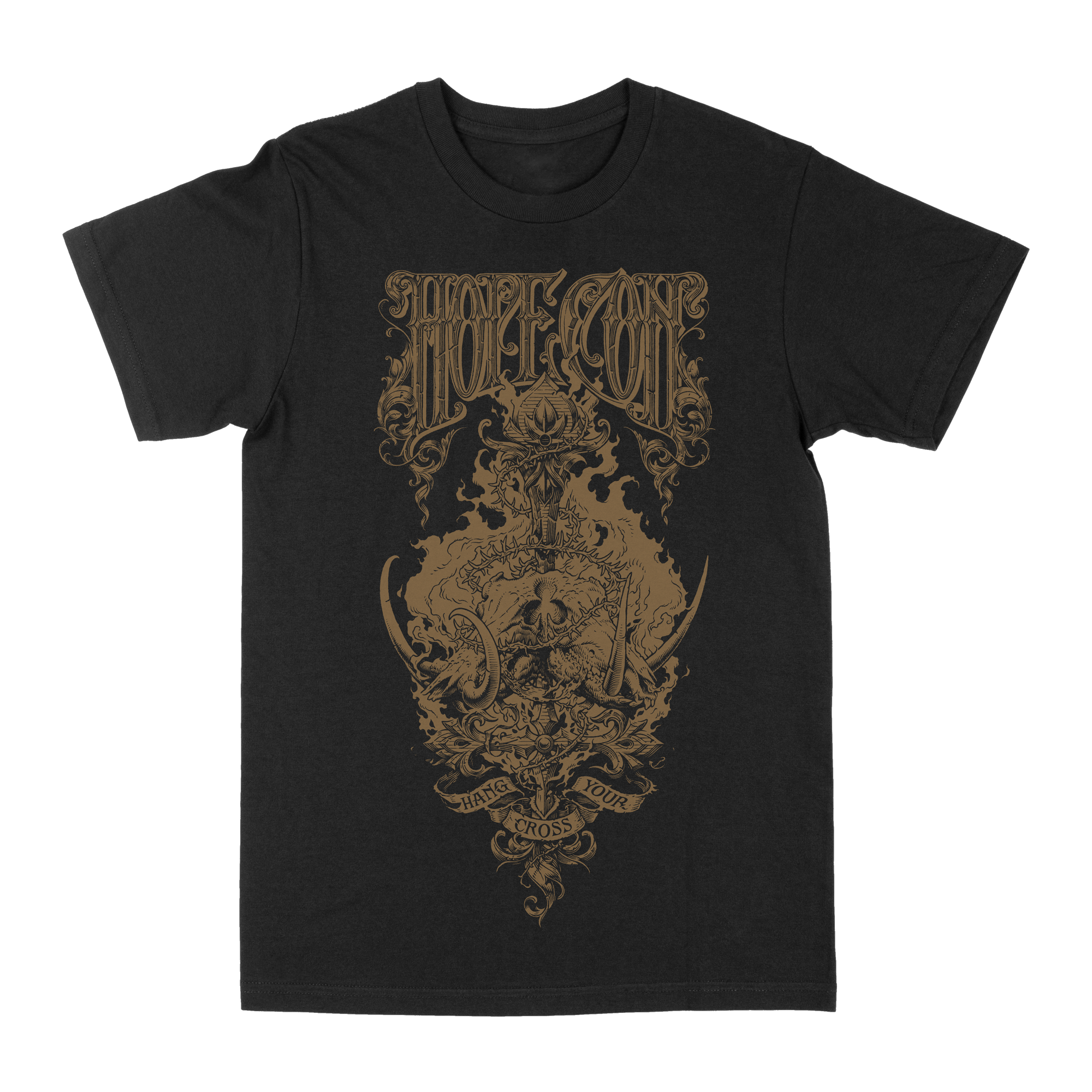 The Hope Conspiracy "Hang Your Cross: Gold" Black T-Shirt