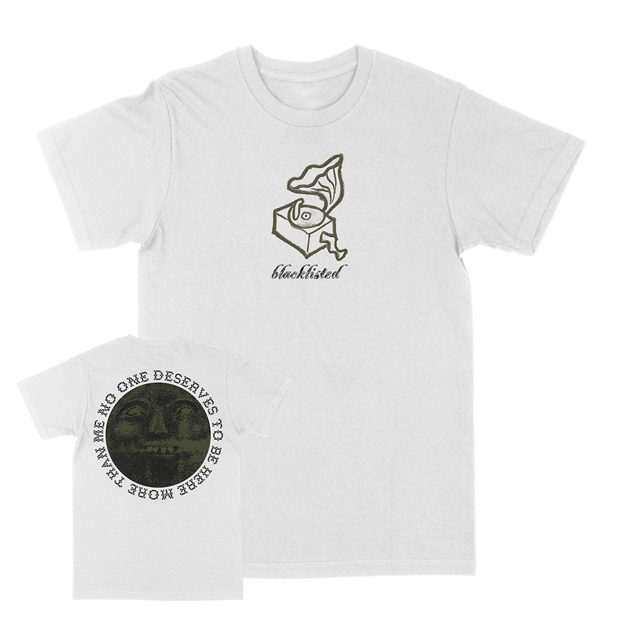 Blacklisted βNo One: Phonographβ White T-Shirt