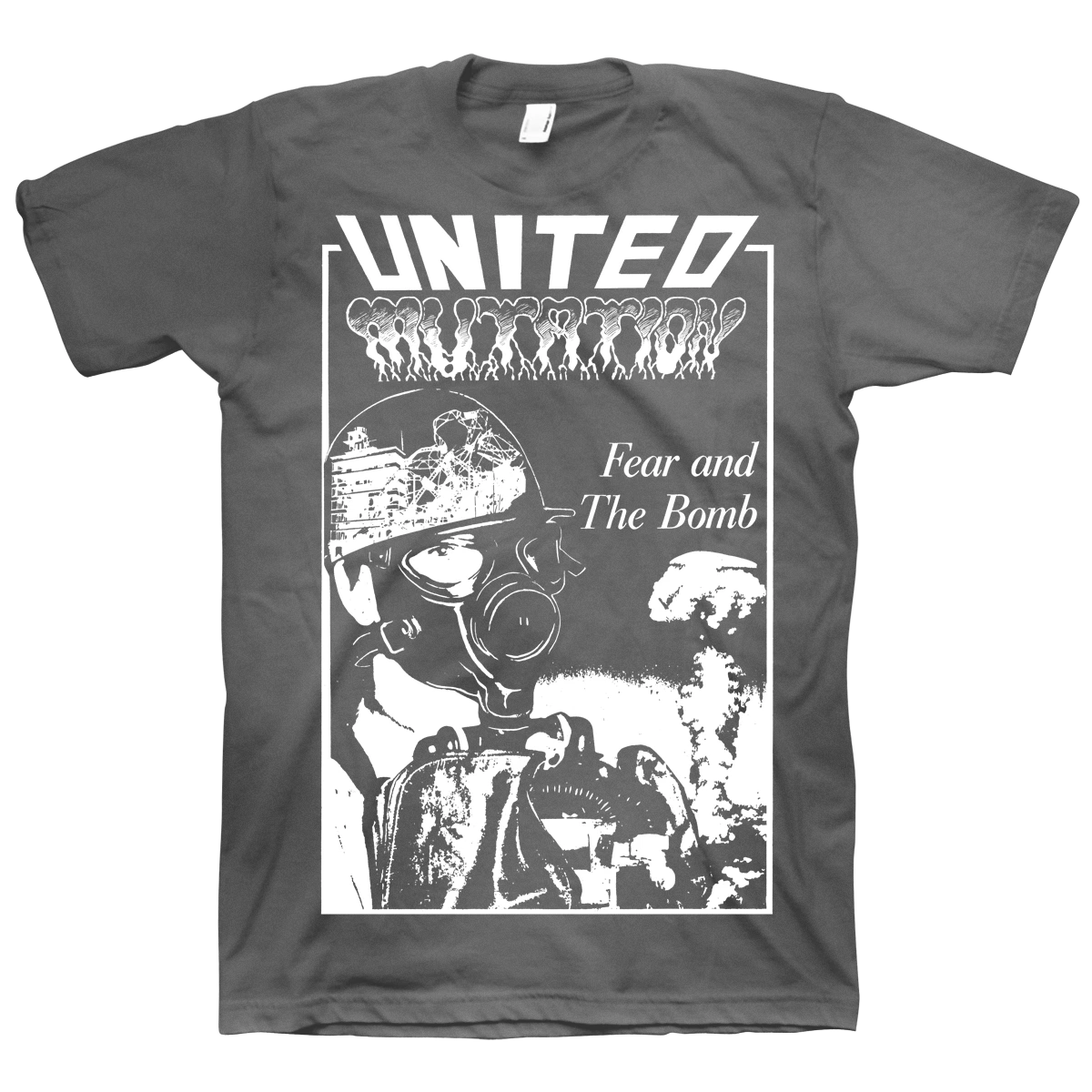 United Mutation "Fear And The Bomb" Dark Grey T-Shirt