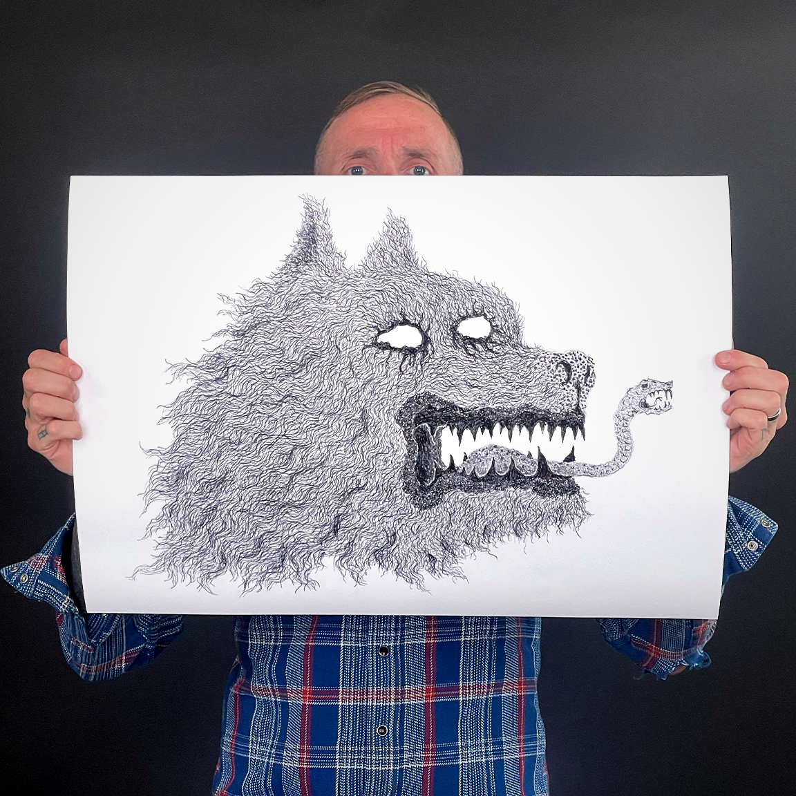 VBERKVLT "Wolf Snake" Giclee Print