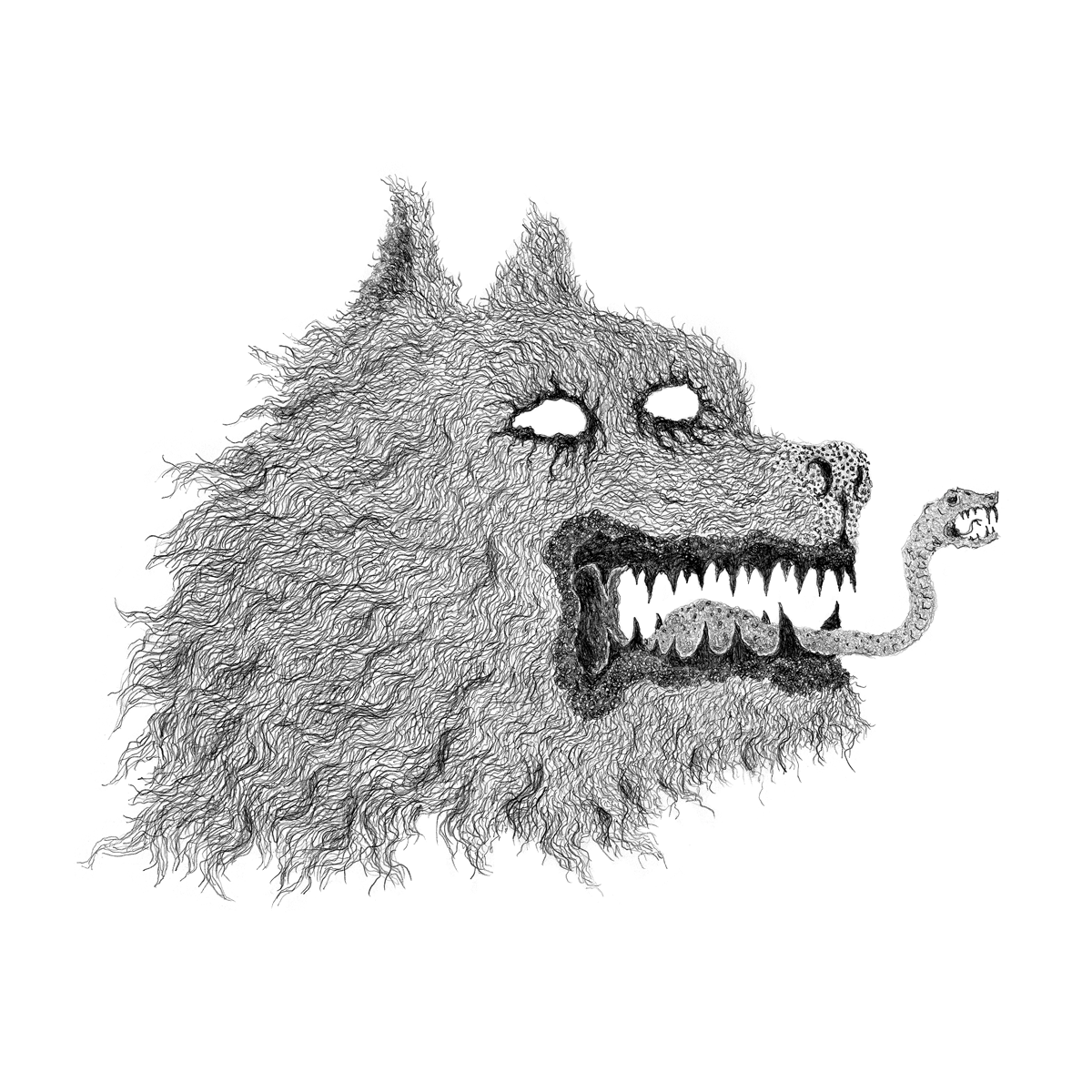 VBERKVLT "Wolf Snake" Giclee Print