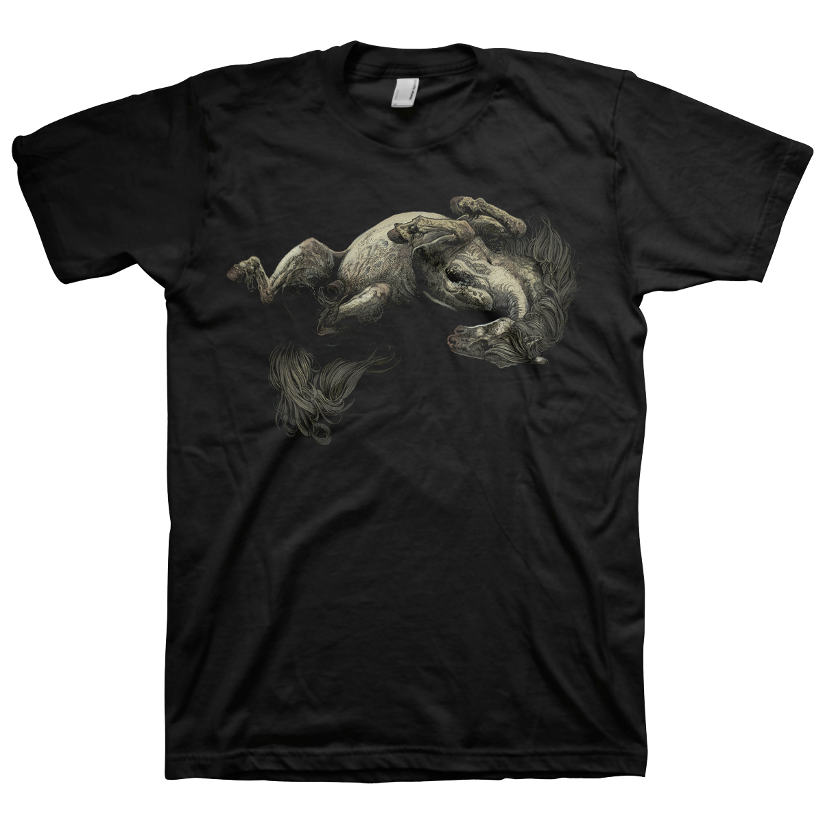 Richey Beckett "White Pony" Charcoal Black T-Shirt