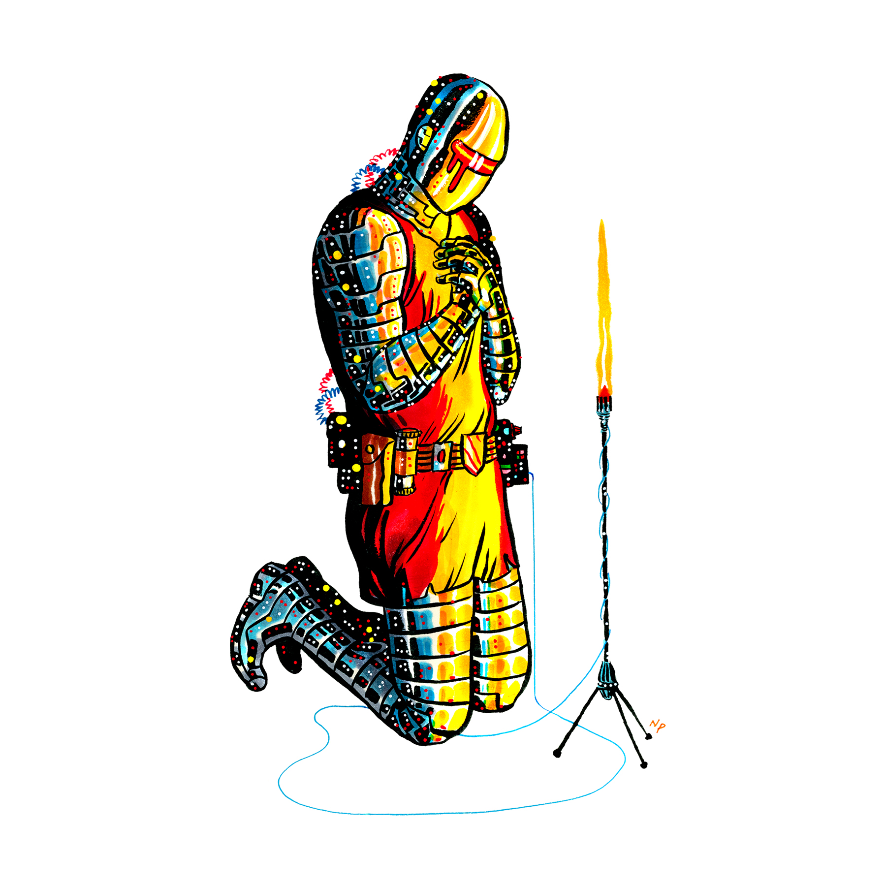 Nick Pyle "Worshipper V" Giclee Print