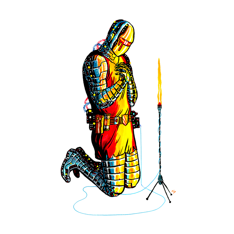 Nick Pyle "Worshipper V" Giclee Print