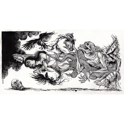 Zao "The Well-Intentioned Virus" Giclee Print