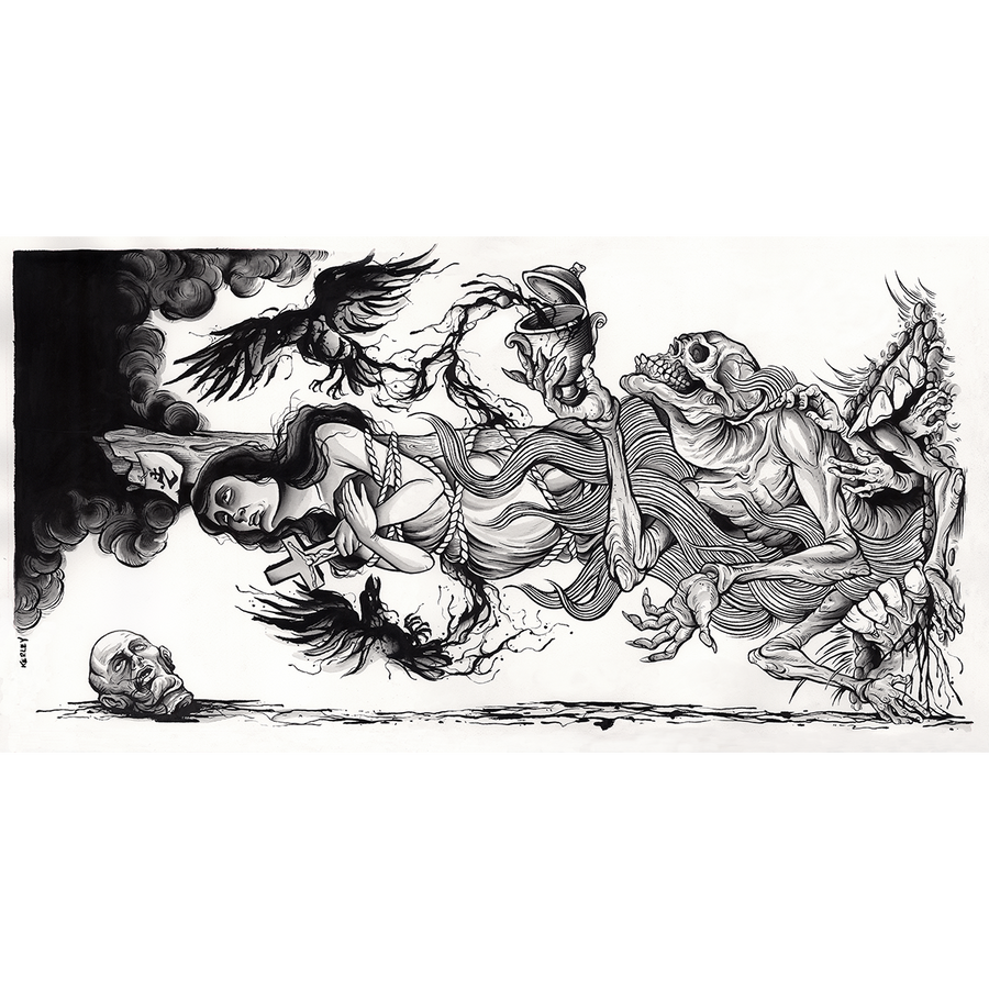 Zao "The Well-Intentioned Virus" Giclee Print