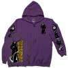 Burn "Reaper Pocket" Purple Zip-Up Sweatshirt
