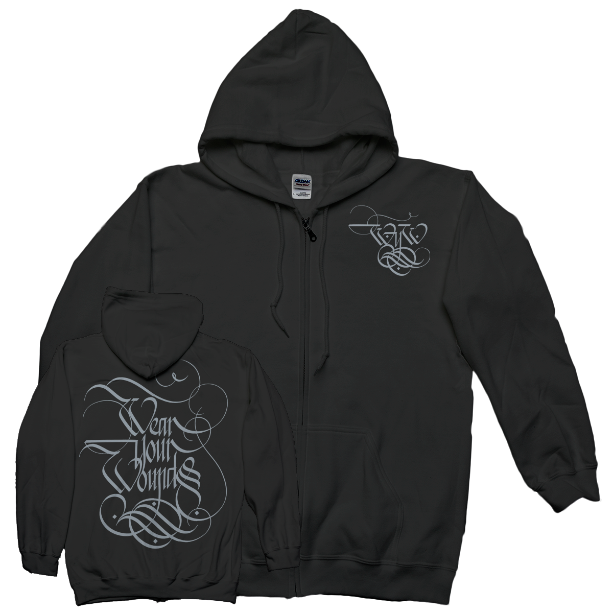 Wear Your Wounds "Logo" Zip-Up Sweatshirt