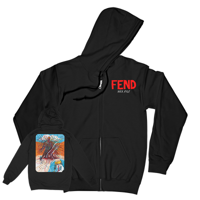 Nick Pyle "FEND" Black Zip Up Sweatshirt