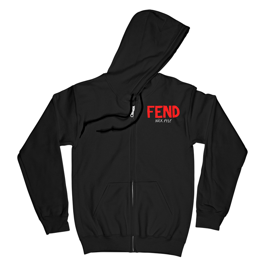 Nick Pyle "FEND" Black Zip Up Sweatshirt